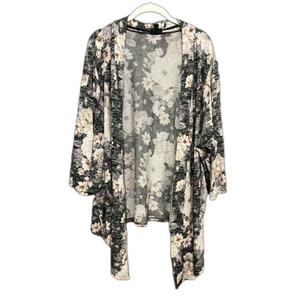 Torrid Flower Cardigan, Black w/ Floral